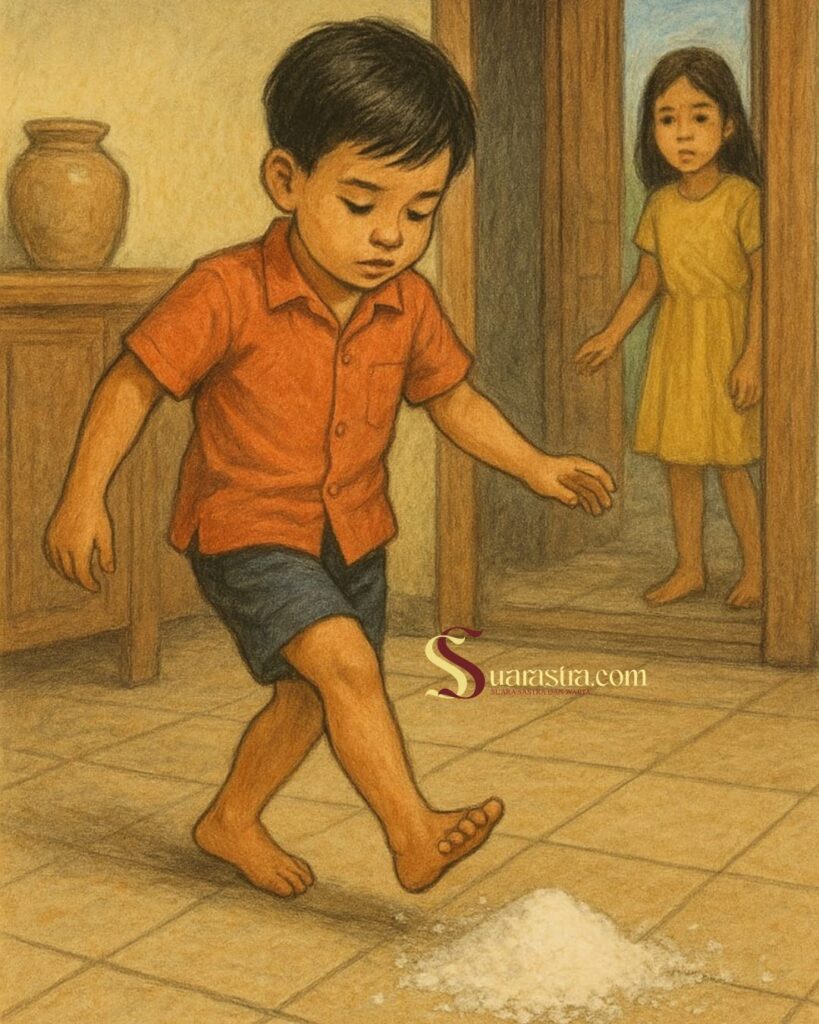 Melangkahi Garam Yang Tumpah