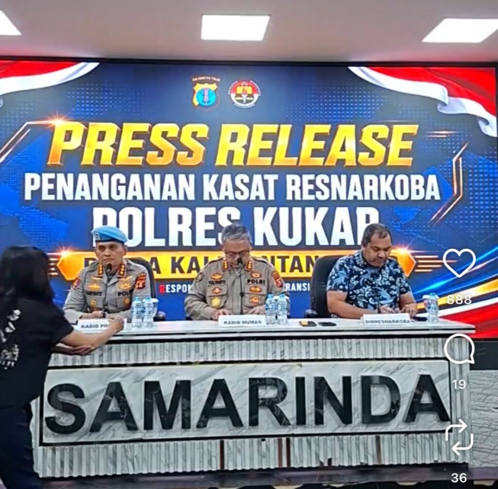 Polda Kaltim Tetapkan Eks Kasat Narkoba Polres Kukar Jadi Tersangka Kasus Liquid Vape Narkotika