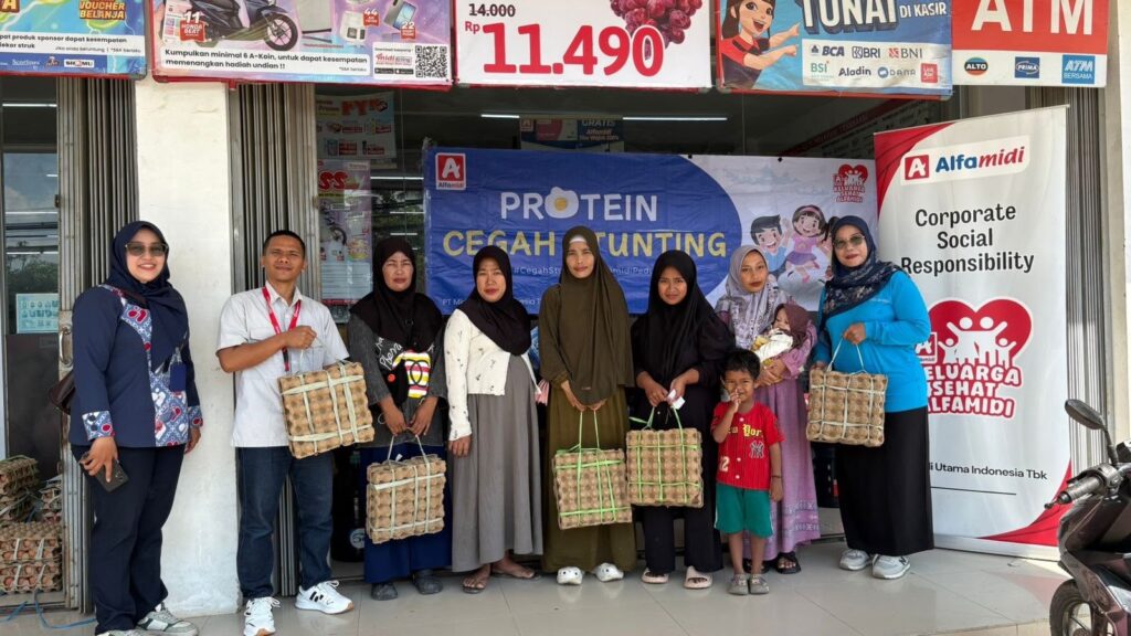 Alfamidi Salurkan 1.500 Butir Telur untuk Bantu Cegah Stunting di Samarinda